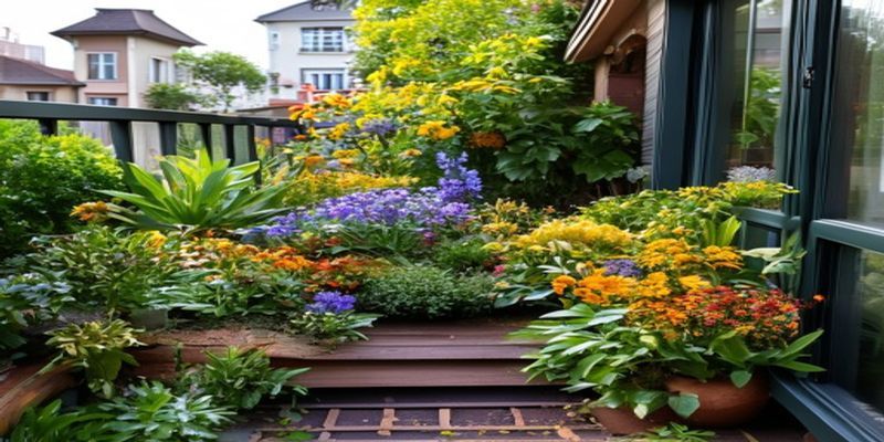balcony pollinator garden