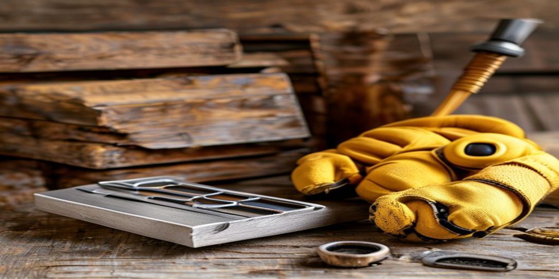 Essential beekeeping tools for beginners including smoker, hive tool, and protective gloves